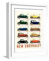 GM 10 New Chevrolet-null-Framed Art Print