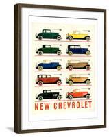 GM 10 New Chevrolet-null-Framed Art Print