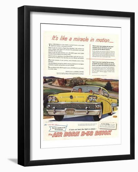 GM Air Born B-58 Buick-Miracle-null-Framed Art Print