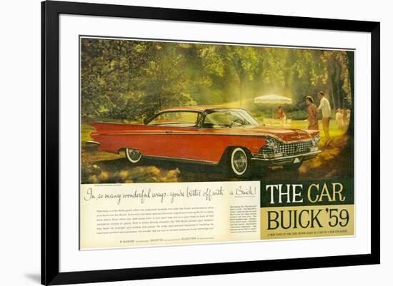 GM -Better Off With a Buick-null-Framed Art Print