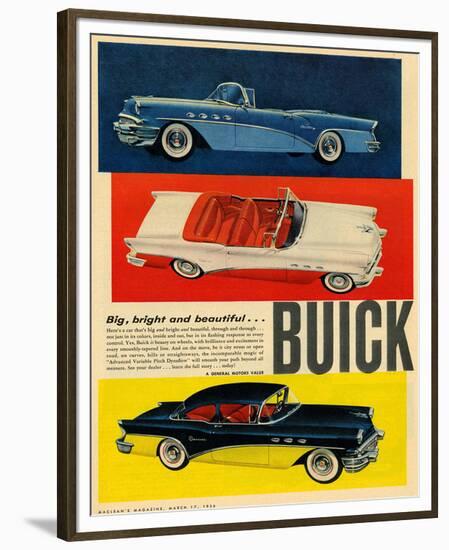 GM Big Bright Beautiful Buick-null-Framed Premium Giclee Print