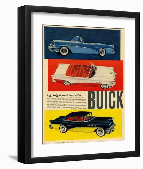 GM Big Bright Beautiful Buick-null-Framed Art Print