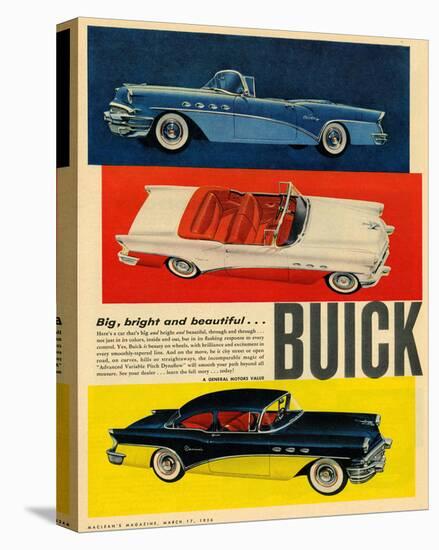 GM Big Bright Beautiful Buick-null-Stretched Canvas