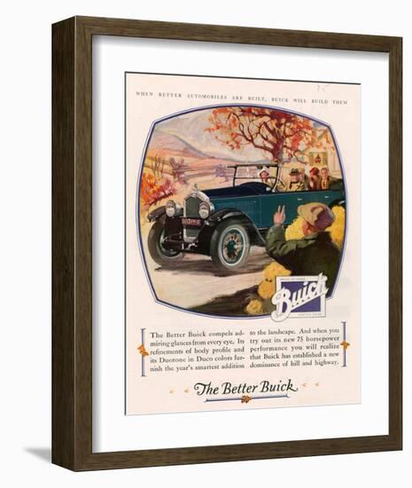 GM Buick - Admiring Glances-null-Framed Art Print