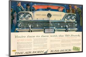 GM Buick B-58 Flight On Wheels-null-Mounted Art Print