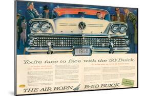 GM Buick B-58 Flight On Wheels-null-Mounted Art Print
