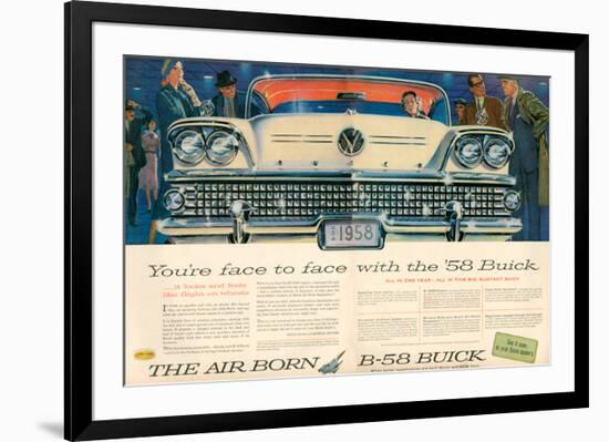 GM Buick B-58 Flight On Wheels-null-Framed Art Print