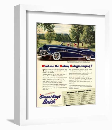 GM Buick - Balmy Breezes-null-Framed Art Print