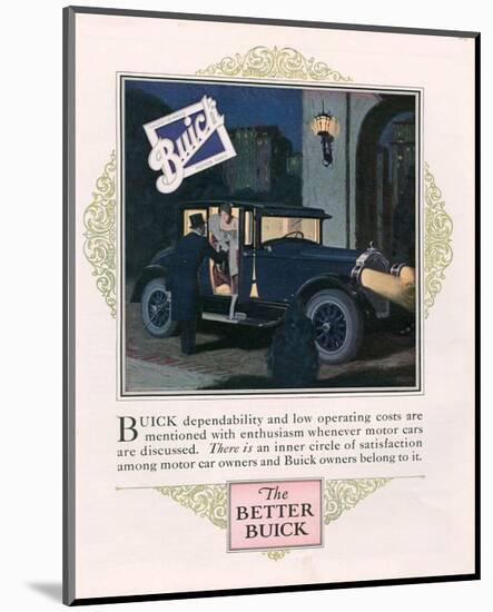 GM Buick - Dependability-Cost-null-Mounted Art Print