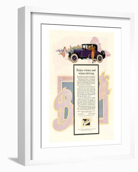 GM Buick-Enjoy Winter Driving-null-Framed Art Print