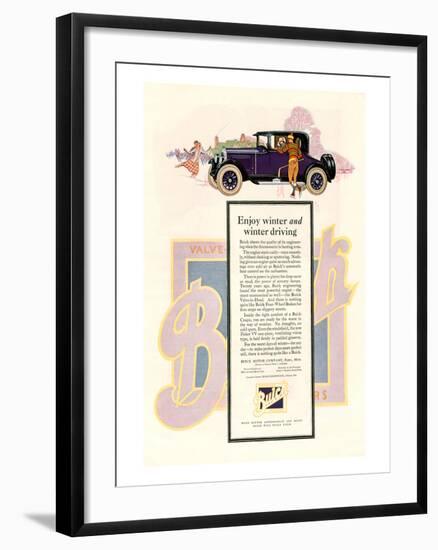 GM Buick-Enjoy Winter Driving-null-Framed Art Print