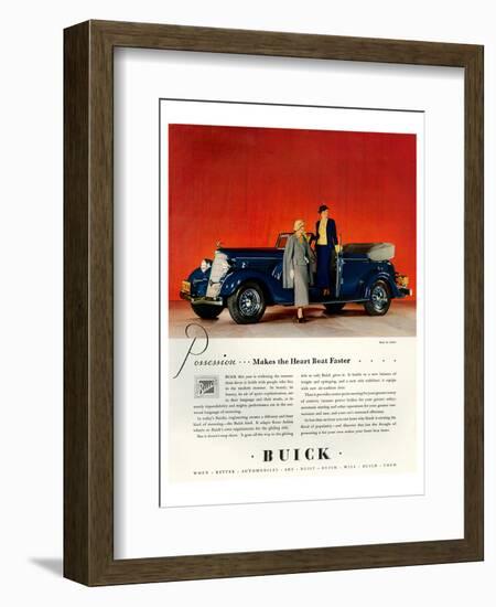 GM Buick - Faster Heartbeat-null-Framed Art Print