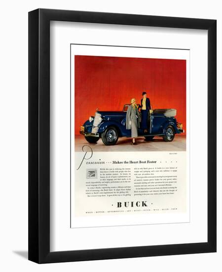 GM Buick - Faster Heartbeat-null-Framed Art Print