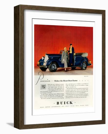 GM Buick - Faster Heartbeat-null-Framed Art Print