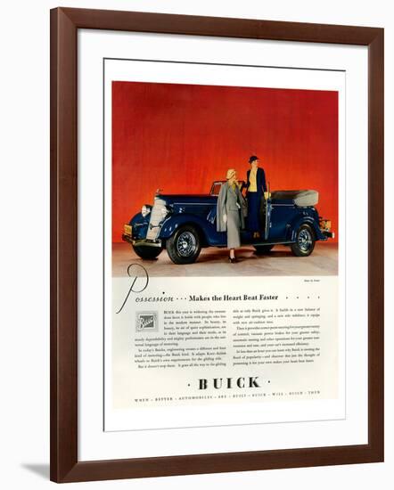 GM Buick - Faster Heartbeat-null-Framed Art Print