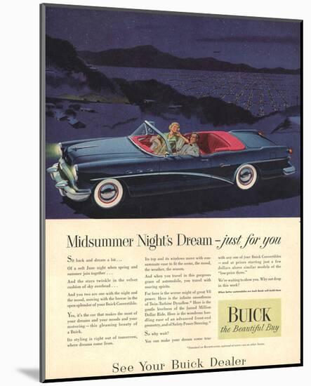 GM Buick - Just for You-null-Mounted Art Print