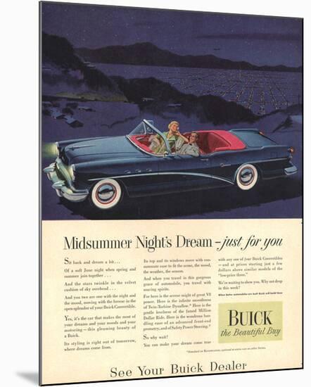 GM Buick - Just for You-null-Mounted Art Print