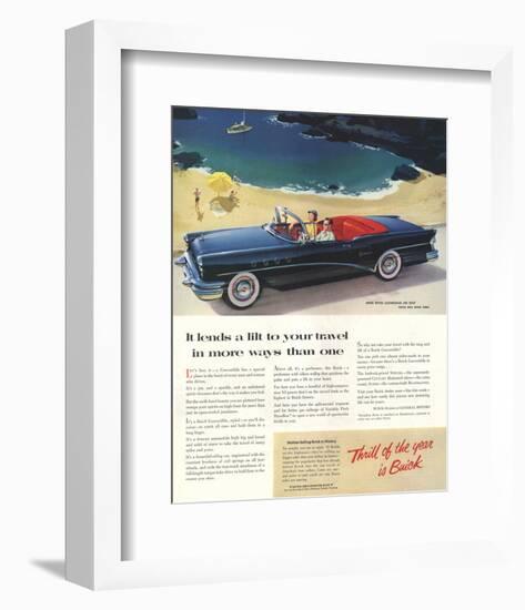 GM Buick-Lends a Lit to Travels-null-Framed Art Print