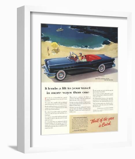 GM Buick-Lends a Lit to Travels-null-Framed Art Print