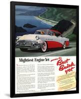 GM Buick-Mightiest Engine Yet-null-Framed Premium Giclee Print