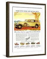 GM Buick-More and Better Miles-null-Framed Art Print