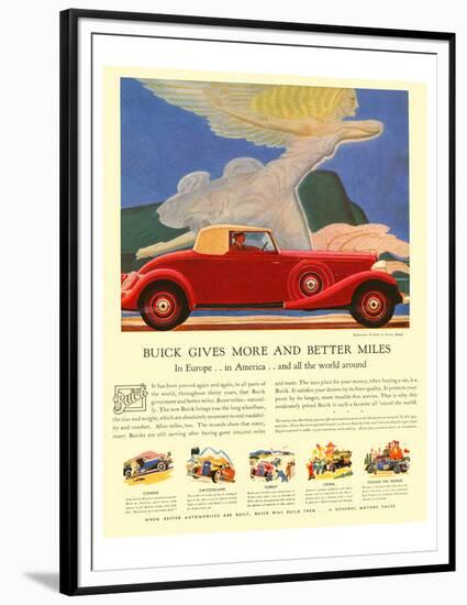GM Buick - More & Better Miles-null-Framed Premium Giclee Print
