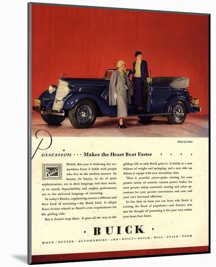 GM Buick Possession Heart Beat-null-Mounted Art Print