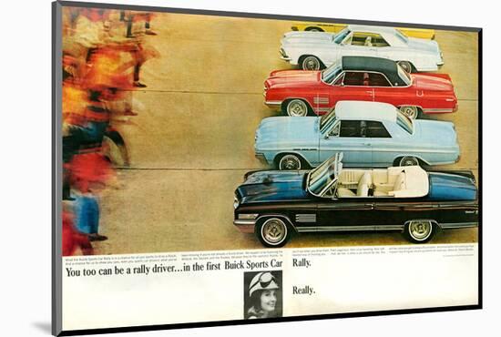 GM Buick - Rally Driver-null-Mounted Art Print