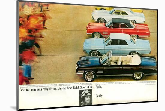 GM Buick - Rally Driver-null-Mounted Art Print