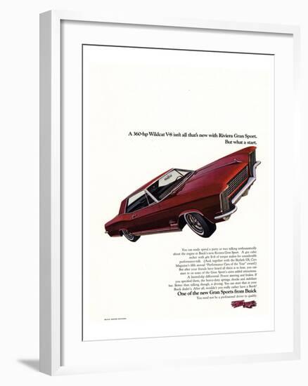 GM Buick Riviera Gran Sport-null-Framed Art Print