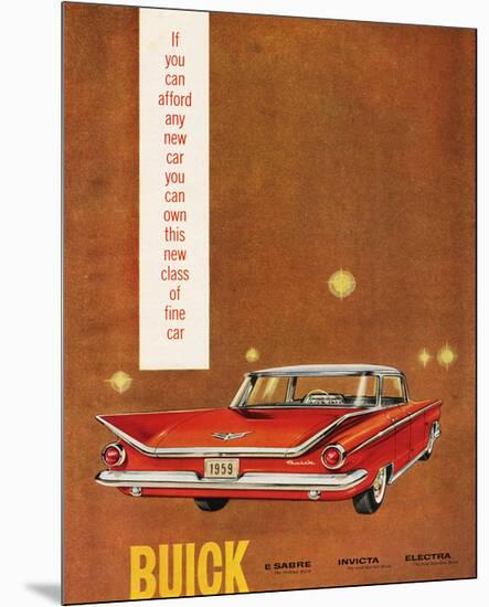 GM Buick Sabre Invicta Electra-null-Mounted Premium Giclee Print