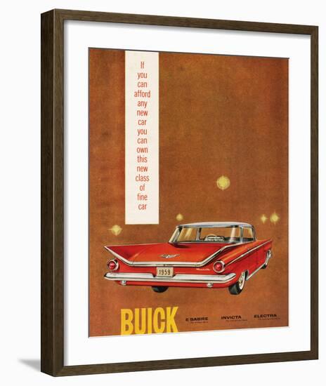 GM Buick Sabre Invicta Electra-null-Framed Art Print