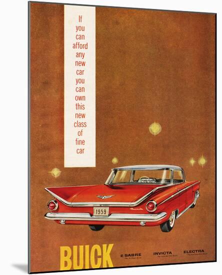 GM Buick Sabre Invicta Electra-null-Mounted Art Print