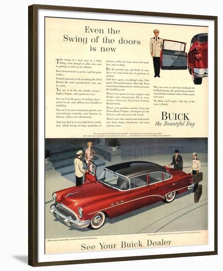 GM Buick - Swing of the Doors-null-Framed Premium Giclee Print