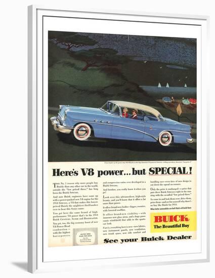 GM Buick V8 Power -But Special-null-Framed Premium Giclee Print
