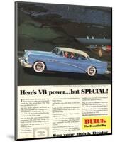GM Buick V8 Power -But Special-null-Mounted Art Print