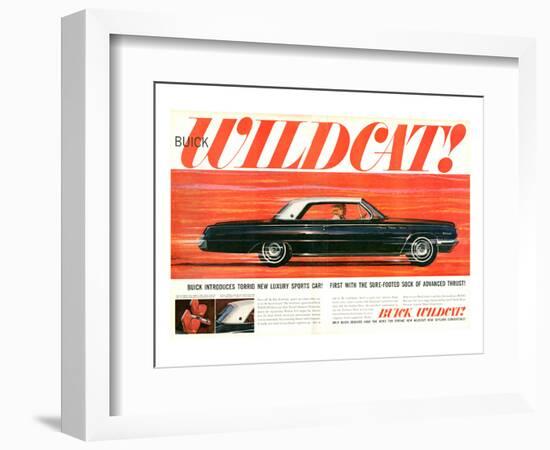 GM Buick - Wildcat Luxury Car-null-Framed Premium Giclee Print