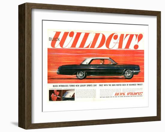 GM Buick - Wildcat Luxury Car-null-Framed Art Print