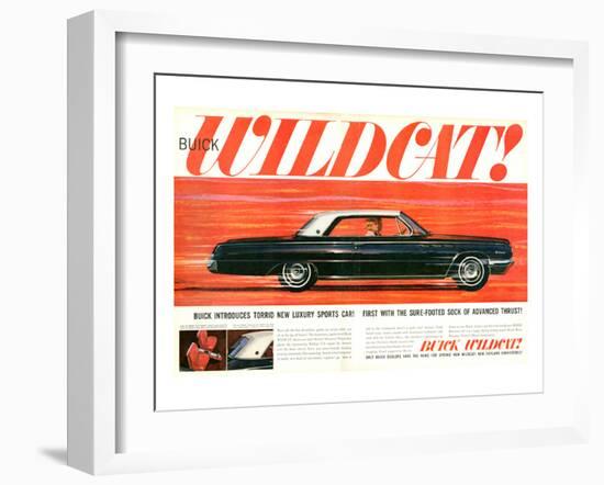 GM Buick - Wildcat Luxury Car-null-Framed Art Print