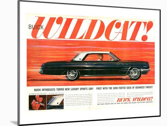 GM Buick - Wildcat Luxury Car-null-Mounted Art Print