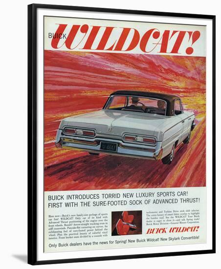 GM Buick-Wildcat Sports Car-null-Framed Premium Giclee Print