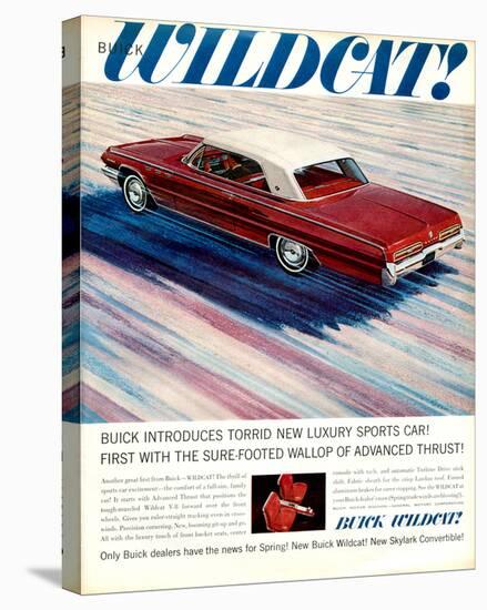 GM Buick Wildcat Sports Car-null-Stretched Canvas