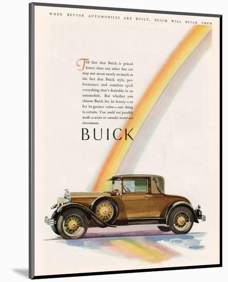 GM Buick Will Build Them-null-Mounted Art Print