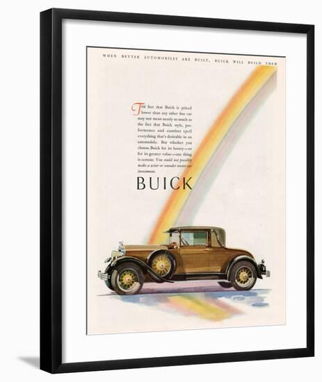 GM Buick Will Build Them-null-Framed Art Print