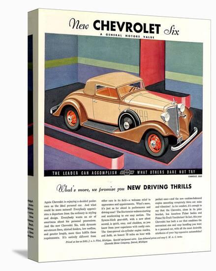 GM Chevrolet Driving Thrills-null-Stretched Canvas