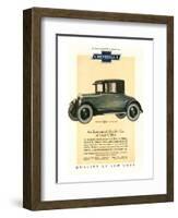 GM Chevrolet Economical Car-null-Framed Art Print