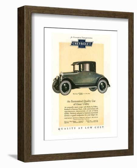 GM Chevrolet Economical Car-null-Framed Art Print