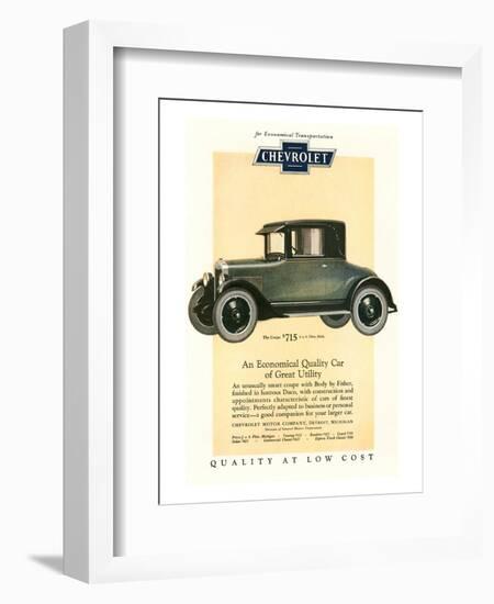 GM Chevrolet Economical Car-null-Framed Art Print