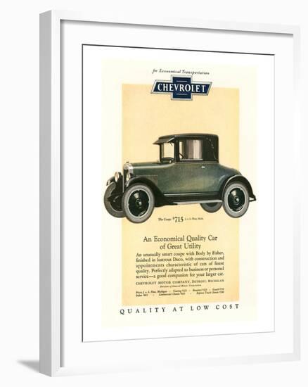 GM Chevrolet Economical Car-null-Framed Art Print