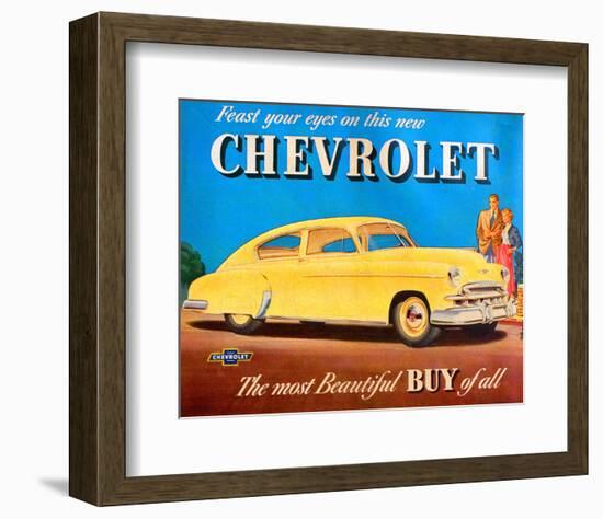 GM Chevrolet Feast Your Eyes-null-Framed Art Print